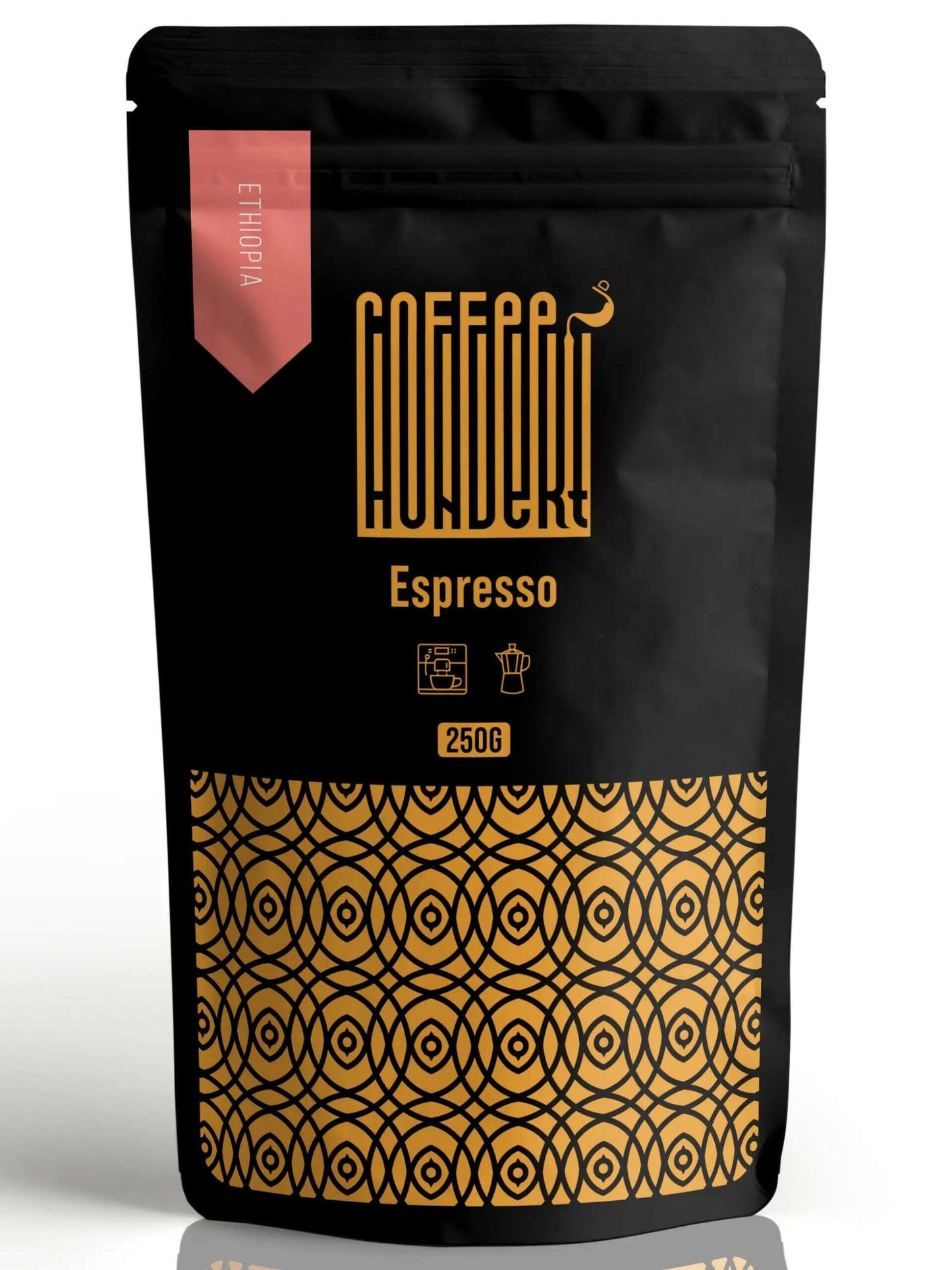 Coffee Hundert Ethiopia Djimmah Espresso 250 Gram.